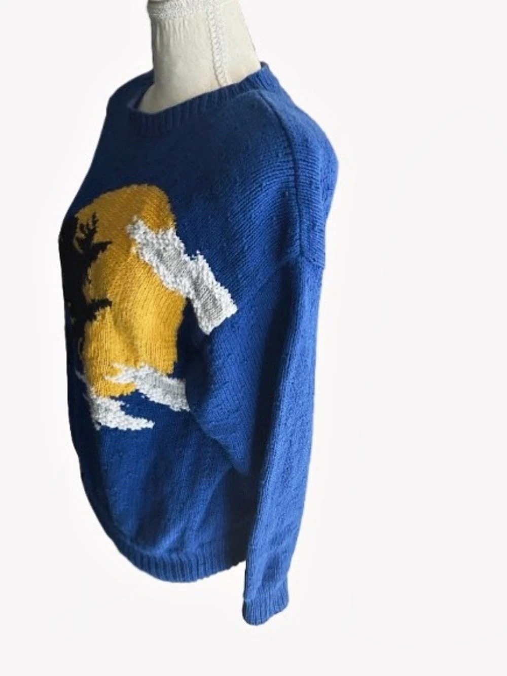 Vintage Marisa Christina Halloween Witch Hand Knitted Sweater Medium Large Boho - Picture 11 of 14